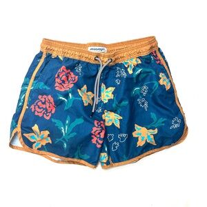 Maamgic Floral Blue Swim Trunks Men’s Floraforever Flowers